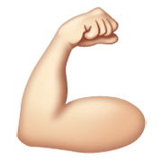 💪🏻 Emoji Bíceps Flexionado: Tono De Piel Claro en WhatsApp 2.19.244.