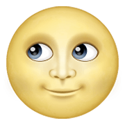 🌝 Emoji Luna Llena Con Cara en WhatsApp 2.19.244.