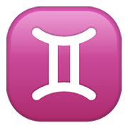 Emoji ♊ Segno Zodiacale Dei Gemelli su WhatsApp 2.19.244.