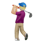 Emoji 🏌🏼 Persona Che Gioca A Golf: Carnagione Abbastanza Chiara su WhatsApp 2.19.244.