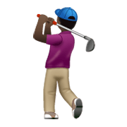 Emoji 🏌🏿 Persona Che Gioca A Golf: Carnagione Scura su WhatsApp 2.19.244.