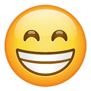 😁 Emoji strahlendes Gesicht mit lachenden Augen WhatsApp 2.19.244.
