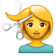 Émoji 💇 Personne Qui Se Fait Couper Les Cheveux sur WhatsApp 2.19.244.