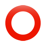 ⭕ Emoji Círculo Rojo Hueco en WhatsApp 2.19.244.