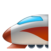 Emoji 🚅 Treno Alta Velocità Punta Arrotondata su WhatsApp 2.19.244.