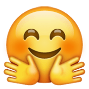 🤗 Emoji Rosto Abraçando na WhatsApp 2.19.244.