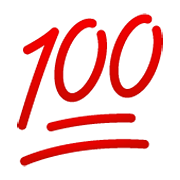 Emoji 💯 100 Punti su WhatsApp 2.19.244.