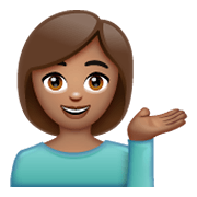 💁🏽 Emoji Infoschalter-Mitarbeiter(in): mittlere Hautfarbe WhatsApp 2.19.244.