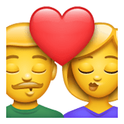 Emoji 👩‍❤️‍💋‍👨 Bacio Tra Coppia: Donna E Uomo su WhatsApp 2.19.244.