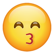 Emoji 😙 Faccina Che Bacia Con Occhi Sorridenti su WhatsApp 2.19.244.