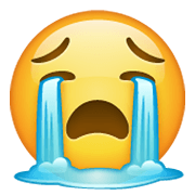 😭 Emoji Rosto Chorando Aos Berros na WhatsApp 2.19.244.