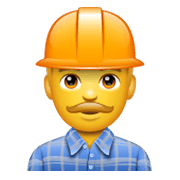 Emoji 👷‍♂️ Operaio Edile Uomo su WhatsApp 2.19.244.