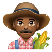 👨🏾‍🌾 Emoji Agricultor: Tono De Piel Oscuro Medio en WhatsApp 2.19.244.