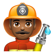 👨🏾‍🚒 Emoji Feuerwehrmann: mitteldunkle Hautfarbe WhatsApp 2.19.244.