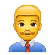 Emoji 👨‍💼 Impiegato su WhatsApp 2.19.244.