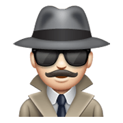 🕵🏻‍♂️ Emoji Detective Hombre: Tono De Piel Claro en WhatsApp 2.19.244.