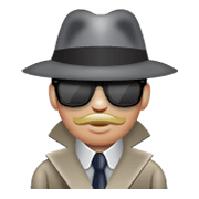 🕵🏼‍♂️ Emoji Detective Hombre: Tono De Piel Claro Medio en WhatsApp 2.19.244.