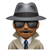 🕵🏾‍♂️ Emoji Detective Hombre: Tono De Piel Oscuro Medio en WhatsApp 2.19.244.