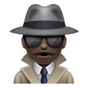 🕵🏿‍♂️ Emoji Detective Hombre: Tono De Piel Oscuro en WhatsApp 2.19.244.
