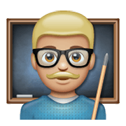 Emoji 👨🏼‍🏫 Professore: Carnagione Abbastanza Chiara su WhatsApp 2.19.244.