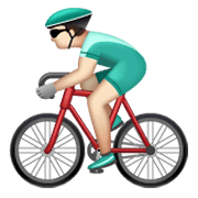 🚴🏻‍♂️ Emoji Homem Ciclista: Pele Clara na WhatsApp 2.19.244.