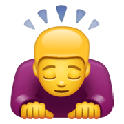 🙇‍♂️ Emoji Hombre Haciendo Una Reverencia en WhatsApp 2.19.244.