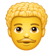 Émoji 👨‍🦱 Homme : Cheveux Bouclés sur WhatsApp 2.19.244.
