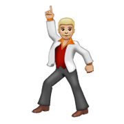 🕺🏼 Emoji Hombre Bailando: Tono De Piel Claro Medio en WhatsApp 2.19.244.