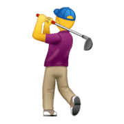 Emoji 🏌️‍♂️ Golfista Uomo su WhatsApp 2.19.244.