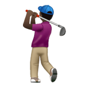 Emoji 🏌🏿‍♂️ Golfista Uomo: Carnagione Scura su WhatsApp 2.19.244.