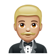 🤵🏼 Emoji Persona Con Esmoquin: Tono De Piel Claro Medio en WhatsApp 2.19.244.