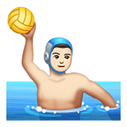 🤽🏻‍♂️ Emoji Homem Jogando Polo Aquático: Pele Clara na WhatsApp 2.19.244.