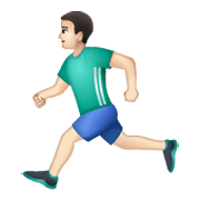 🏃🏻‍♂️ Emoji Hombre Corriendo: Tono De Piel Claro en WhatsApp 2.19.244.
