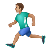 🏃🏽‍♂️ Emoji Hombre Corriendo: Tono De Piel Medio en WhatsApp 2.19.244.