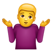 🤷‍♂️ Emoji Homem Dando De Ombros na WhatsApp 2.19.244.