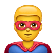 Emoji 🦸‍♂️ Supereroe Uomo su WhatsApp 2.19.244.