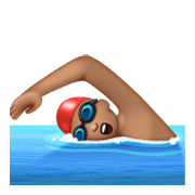 🏊🏽‍♂️ Emoji Hombre Nadando: Tono De Piel Medio en WhatsApp 2.19.244.