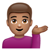 💁🏽‍♂️ Emoji Homem Com A Palma Virada Para Cima: Pele Morena na WhatsApp 2.19.244.