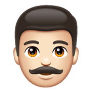 👨🏻 Emoji Hombre: Tono De Piel Claro en WhatsApp 2.19.244.