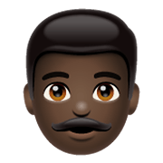 Emoji 👨🏿 Uomo: Carnagione Scura su WhatsApp 2.19.244.
