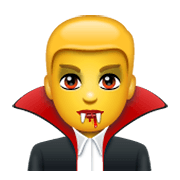 Emoji 🧛‍♂️ Vampiro Uomo su WhatsApp 2.19.244.