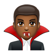 🧛🏾‍♂️ Emoji Homem Vampiro: Pele Morena Escura na WhatsApp 2.19.244.