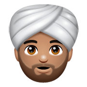 👳🏽‍♂️ Emoji Hombre Con Turbante: Tono De Piel Medio en WhatsApp 2.19.244.