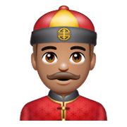 👲🏽 Emoji Mann mit chinesischem Hut: mittlere Hautfarbe WhatsApp 2.19.244.