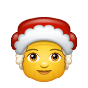 Émoji 🤶 Mère Noël sur WhatsApp 2.19.244.
