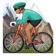 🚵🏽 Emoji Pessoa Fazendo Mountain Bike: Pele Morena na WhatsApp 2.19.244.