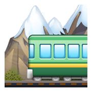 Emoji 🚞 Ferrovia Di Montagna su WhatsApp 2.19.244.