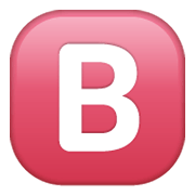 Emoji 🅱️ Gruppo Sanguigno B su WhatsApp 2.19.244.