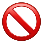 Émoji 🚫 Symbole D’interdiction sur WhatsApp 2.19.244.
