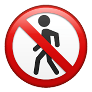🚷 Emoji Prohibido El Paso De Peatones en WhatsApp 2.19.244.